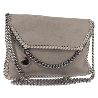 Stella McCartney Falabella Fold Over Flap Crossbody Bag Shaggy Deer