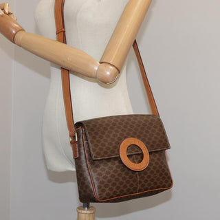 Celine Macadam Shoulder Bag PVC Leather