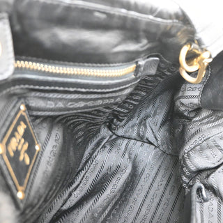 Prada Gaufre Convertible Satchel Tessuto