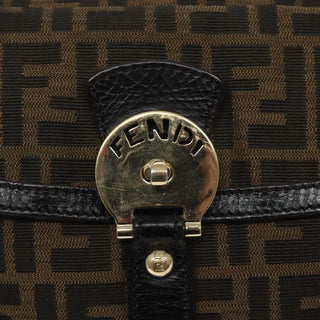 Fendi Chef Zip Crossbody Bag Zucca Canvas