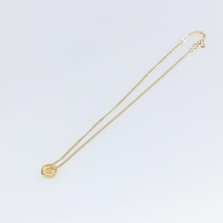 Christian Dior CD Pendant Necklace Metal and Crystals