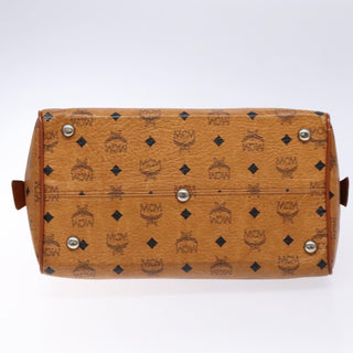 MCM Visetos Handbag Canvas and Leather