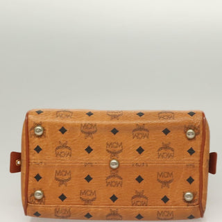 MCM Visetos Handbag Canvas and Leather