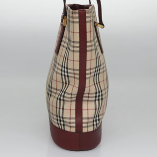 Burberry Nova Check Tote Canvas and Leather
