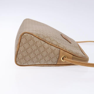 Celine Vintage Macadam Shoulder Bag Canvas and Leather