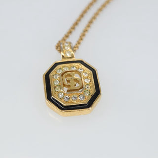 Christian Dior CD Pendant Necklace Metal