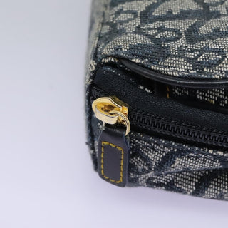 Christian Dior Saddle Zip Pouch Diorissimo Canvas