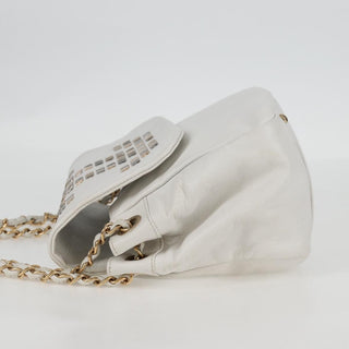 Chanel Mosaic CC Accordion Flap Bag Studded Leather