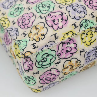 Chanel Vintage Camellia Tote Printed Nylon