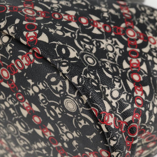 Chanel Optic Coco Bowler Bag Printed Coated Canvas with Caviar