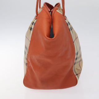 Burberry Canterbury Panels Tote Haymarket Coated Canvas and Leather