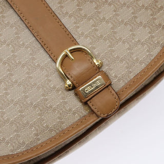 Celine Vintage Triomphe Shoulder Bag Canvas