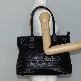 Chanel CC Charm Zip Tote Quilted Coated Canvas