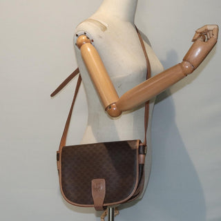Celine Macadam Shoulder Bag PVC Leather