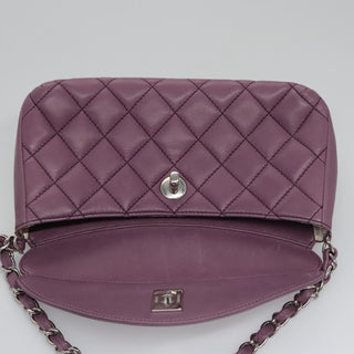 Chanel Crescent Chain Shoulder Bag Quilted Lambskin