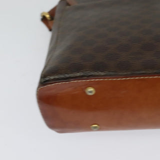 Celine Vintage Macadam Shoulder Bag Canvas and Leather