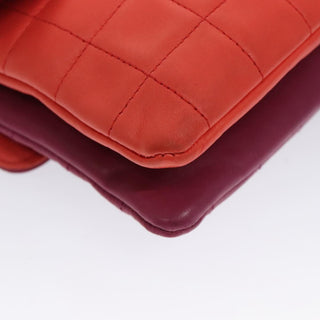 Chanel Vintage Chocolate Bar Double Side Flap Shoulder Bag Quilted Lambskin