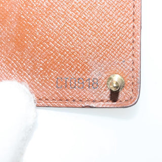 Louis Vuitton Porte Cartes Pression Card Case Monogram Canvas