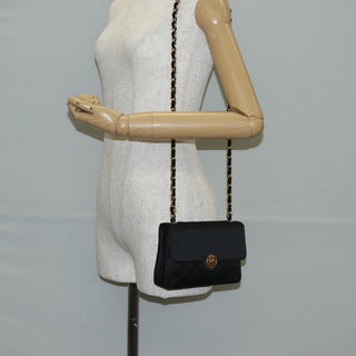 Chanel Vintage CC Chain Flap Bag Quilted Satin