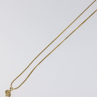 Christian Dior CD Pendant Necklace Gold-plated