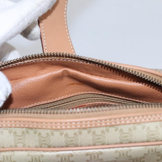 Celine Vintage Macadam Shoulder Bag Canvas and Leather