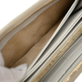 Prada Zip Around Tab Wallet Saffiano Leather