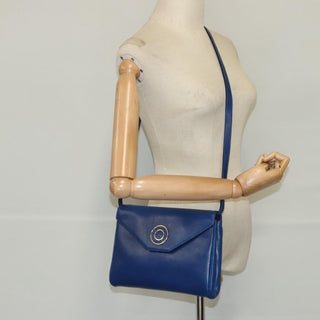 Celine Vintage Circle Logo Crossbody Bag Leather