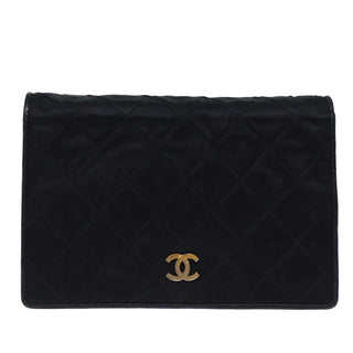 Chanel Vintage Full Flap Shoulder Bag Quilted Satin