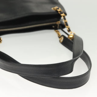 Chanel Vintage CC Logo Chain Tote Caviar