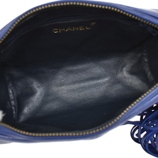 Chanel Vintage Diamond CC Barrel Bag Quilted Leather