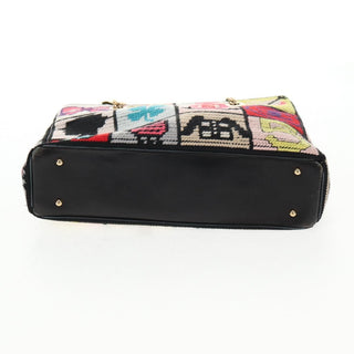 Chanel Crochet CC Drawstring Tote Fabric