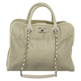Chanel Deauville Tote Perforated leather