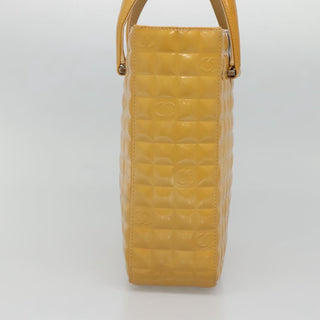 Chanel Chocolate Bar CC Tote Quilted Patent