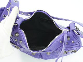 Balenciaga Le Cagole Giant Studs Shoulder Bag Leather