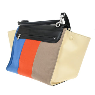 Celine Multicolor Trapeze Bag Leather and Felt