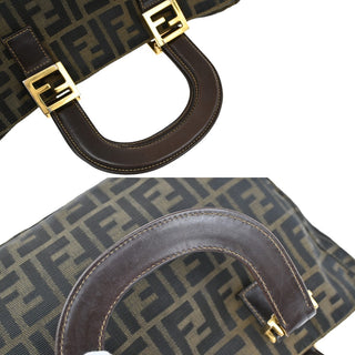 Fendi Vintage FF Handle Tote Zucca Canvas