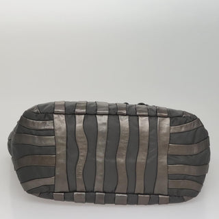 Prada Waves Chain Tote Leather and Tessuto