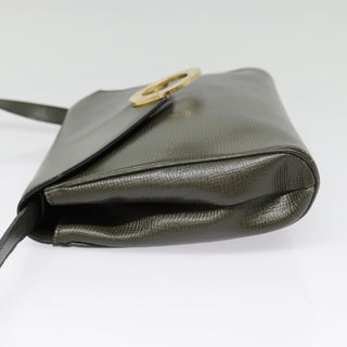 Celine Vintage Circle Logo Crossbody Bag Leather