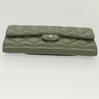 Chanel CC Gusset Classic Flap Wallet Quilted Lambskin