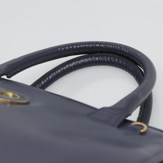 Celine Circle Logo Handbag Leather