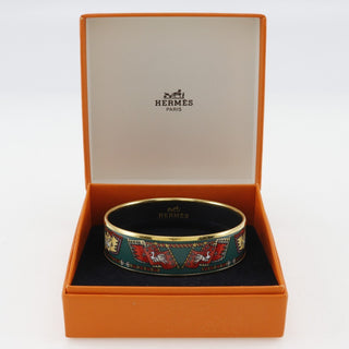 Hermes Enamel Bracelet Metal and enamel