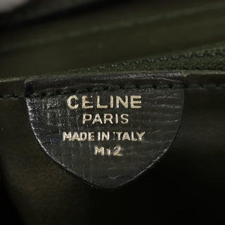 Celine Vintage Circle Logo Crossbody Bag Leather