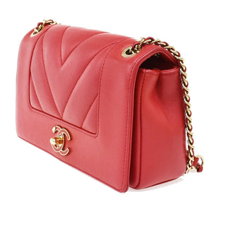 Chanel Mademoiselle Vintage Flap Bag Chevron Sheepskin