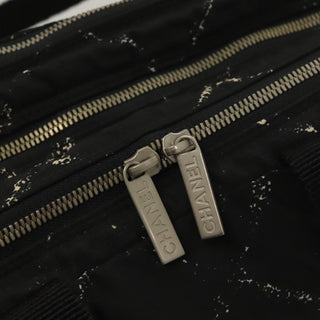 Chanel Travel Line Boston Bag Printed Nylon