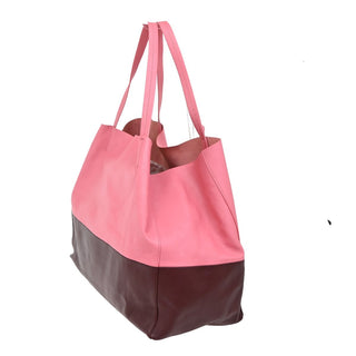 Celine Horizontal Bi-Cabas Tote Leather