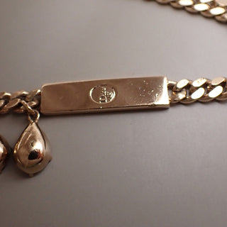 Christian Dior CD Pendant Necklace Gold-plated