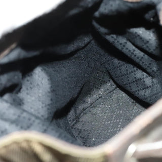 Gucci Vintage Bamboo Bucket Bag Nylon and Leather