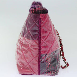 Chanel Funny Tweed Patchwork Tote Quilted Vinyl