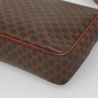 Celine Vintage Macadam Shoulder Bag Canvas and Leather