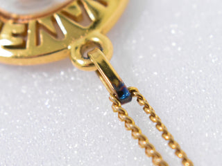 Chanel Chain Around Pearl Necklace Metal with Faux Pearls